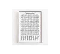 Affiche d'art Compilation des jurons et insultes 50 X 70 cm