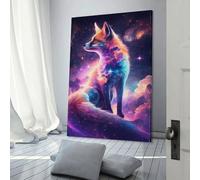 Affiche d'art Constellation du Renard, œuvres d'art, toile, affiche, art mural, décoration moderne pour la maison, décoration de fête d'anniversaire, 40 x 60 cm