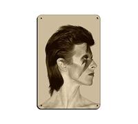 Affiche d'art David Bowie - Poster de musique (4) - Plaque en métal vintage pour pub, club, café, bar, décoration murale rétro - 20 x 30 cm