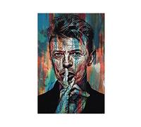 Affiche d'art David Bowie sur toile avec couverture d'album de musique (13) - Décoration murale - Pour salon, chambre à coucher - Style sans cadre - 40 x 60 cm