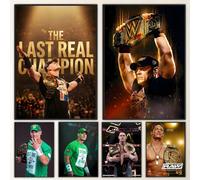 Affiche d'art HD de l'athlète John Cena, autocollante, imperméable, décoration murale pour la maison, esthétique White5