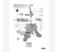 Affiche d'art La Majorette à Moustache Vignoble de la Vallée du Rhône 30 X 40 cm G