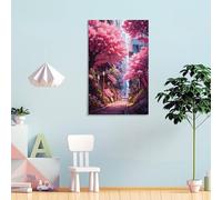 Affiche d'art « Marcher dans la solitude » - Denoise - Affiche d'art mural sur toile - Décoration de salon - 20 x 30 cm