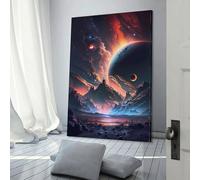Affiche d'art Space Fantasy Realms, œuvres d'art sur toile, affiche murale, décoration moderne pour la maison, décoration de fête d'anniversaire, 20 x 30 cm