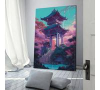 Affiche d'art sur toile représentant un bâtiment historique, décoration murale moderne pour chambre à coucher, salon, 50 x 75 cm
