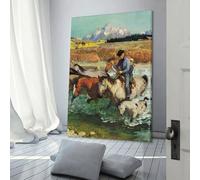 Affiche d'art sur toile représentant une balade à cheval, décoration murale moderne pour la maison, pour une fête d'anniversaire, 40 x 60 cm
