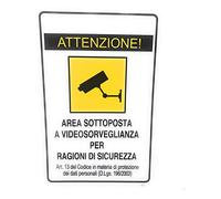 Affiche d'avertissement (français non garanti) Vidéosurveillance En plastique