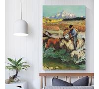 Affiche de balade à cheval, art mural, peinture, affiche, impression sur toile, affiches, œuvres d'art, décoration de chambre, cadeaux pour enfants, 20 x 30 cm