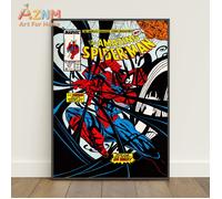 Affiche de couvertures de bandes dessinées Spiderman _ Art mural Peter Parker _ Impression sur toile du film 3