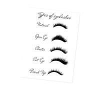 Ｚｉａｌｏｆｉ Affiche de de Cils, Moyens de Technicien de Cils, Soins Personnels, Décor de Salon pour Femmes, Cadeau, Guide de Faux Cils, Affiche A