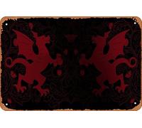 Affiche de dessin animé Burn The Witch - Décoration murale rétro en métal - 20,3 x 30,5 cm