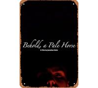 Affiche de film « Behold, a Pale Horse » - Décoration murale rétro en métal - 20,3 x 30,5 cm