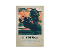 Affiche de film Cité de Dieu - Décoration murale sur toile - Pour salon, chambre à coucher - 30 x 45 cm