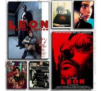 Affiche de film classique Leon The Professional, autocollant artistique auto-adhésif en papier imperméable, décoration murale pour café, Bar, salle White8