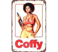 Affiche de film Coffy rétro drôle en métal, décoration murale d'extérieur 20,3 x 30,5 cm