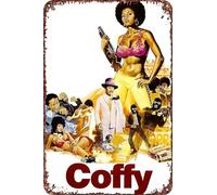Affiche de film Coffy rétro drôle en métal, décoration murale d'extérieur 20,3 x 30,5 cm