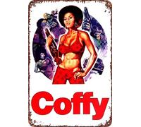 Affiche de film Coffy rétro drôle en métal, décoration murale d'extérieur 20,3 x 30,5 cm