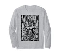 Affiche de Film d'horreur rétro Zombie Fitness Gym Halloween Manche Longue