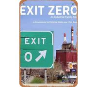 Affiche de film Exit Zero : une histoire de famille industrielle - Décoration murale rétro en métal - 20,3 x 30,5 cm