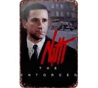 Affiche de film Frank Nitti : The Enforcer rétro drôle en métal, décoration murale d'extérieur 20,3 x 30,5 cm