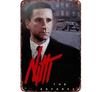 Affiche de film Frank Nitti : The Enforcer rétro drôle en métal, décoration murale d'extérieur 20,3 x 30,5 cm