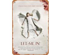 Affiche de film Let Me In 2010 - Look vintage - Décoration murale en métal pour maison, cuisine, magasin, club, café, bar, pubs - 30,5 x 20,3 cm