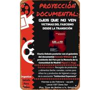 Affiche de film Ojos que no ven, vlctimas del fascismo desde la transicion - Décoration murale rétro en métal - 20,3 x 30,5 cm