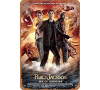Affiche de film Percy Jackson : Sea of Monsters 2013 - Look vintage - Décoration murale en métal pour maison, cuisine, magasin, club, café, bar, pubs - 30,5 x 20,3 cm