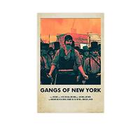 Affiche de film rétro classique Gangs of New York - Décoration de chambre à coucher - Paysage sportif - Décoration de bureau - Cadeau sans cadre - 30 x 45 cm