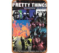Affiche de film The Pretty Things: 40th Anniversary - Live in Brighton - Décoration murale rétro en métal - 20,3 x 30,5 cm