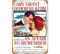 Affiche de film vintage « An Affair to Remember » - Décoration murale rétro en métal - 20,3 x 30,5 cm
