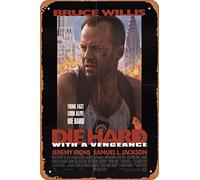 Affiche de film vintage Die Hard : With a Vengeance (1995) en métal imprimé pour bar, restaurant, club, café, bureau, dortoir, maison, amants - 20,3 x 30,5 cm