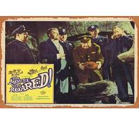 Affiche de film vintage en étain The Mouse that Roared Carte du lobby 8 1959 Peter Sellers Seberg rétro de film classique ancien panneau en métal pour bar, bar, restaurant, cave d'homme, décoration