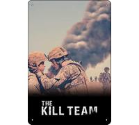 Affiche de film vintage The Kill Team (2019) pour café, bar, grotte, bureau, garage, maison, décoration murale, cadeau rétro, 30,5 x 20,3 cm