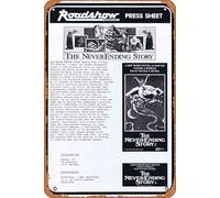 Affiche de film vintage « The Never End Story » - Feuille de presse du film australien - Wolfgang Petersen - Rétro - Affiche de film classique - Plaque en métal - Plaque en métal - Pour bar, bar
