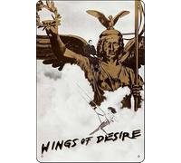 Affiche de film vintage Wings of Desire (1987) en métal pour bar, restaurant, garage, café, décoration murale 20,3 x 30,5 cm