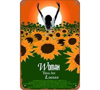 Affiche de film Woman Thou Art Loosed - 20,3 x 30,5 cm - Plaque en métal vintage pour maison, bar, pub, garage, décoration cadeaux