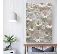 Affiche de fleurs de marguerite pour salon, peintures de rue, toile colorée, art mural pop moderne, décoration d'intérieur, tendue, prête à accrocher, 60 x 90 cm