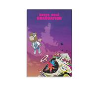 Affiche de Graduation de Kanye West pour décoration murale en toile, couverture musicale pour chambre, 20 x 30 cm