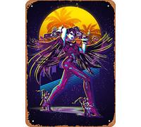 Affiche de jeu d'arcade de film en métal Bayonetta - Style rétro des années 80 - Décoration murale - 20,3 x 30,5 cm