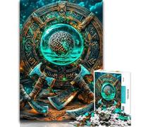 Affiche de Jeu pour Adultes, Puzzles de 1000 pièces, Jeux d'activités familiales Difficiles et stimulants, Jouets à Faire soi-même pour décoration Murale de la Maison, Cadeaux (75x50cm)