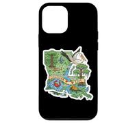Affiche de la Carte de la Louisiane avec Charme du Sud Coque pour iPhone 12 Mini
