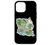 Affiche de la Carte de la Louisiane avec Charme du Sud Coque pour iPhone 12 Pro Max