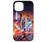 Affiche de la dernière Saison de Star Wars The Clone Wars Coque pour iPhone 15