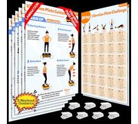 Affiche de la machine d'exercice à plaque vibrante BQDQYBS - 6 conseils d'entraînement et 2 planificateurs, tableau complet d'entraînement par vibrations corporelles