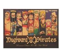 Affiche de la série One Piece Characters Peinture décorative japonaise Anime - 51 x 35,5 cm (Style 22) G