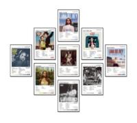 Affiche de Lana Del Rey (9 pièces 8x12 pouces) Couverture de l'album Affiche de musique Sans cadre Impression sur papier Décoration de salle d'art mural Björk affiche Esthétique des murs