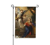 Affiche de l'Annonciation de Luca Giordano, drapeau de jardin recto verso, 30,5 x 45,7 cm, décoration extérieure