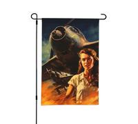 Affiche de l'attaque japonaise sur Pearl Harbor, drapeau de jardin recto verso, 30,5 x 45,7 cm, décoration extérieure