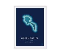Affiche de l'île de Noirmoutier - 30 x 40 cm